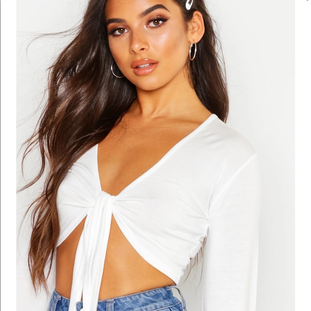 Petite knot crop top